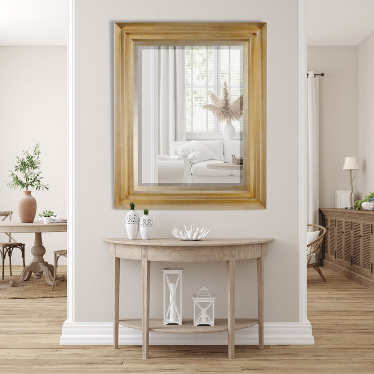AFD Home Rectangle Wood Wall Mirror Wayfair